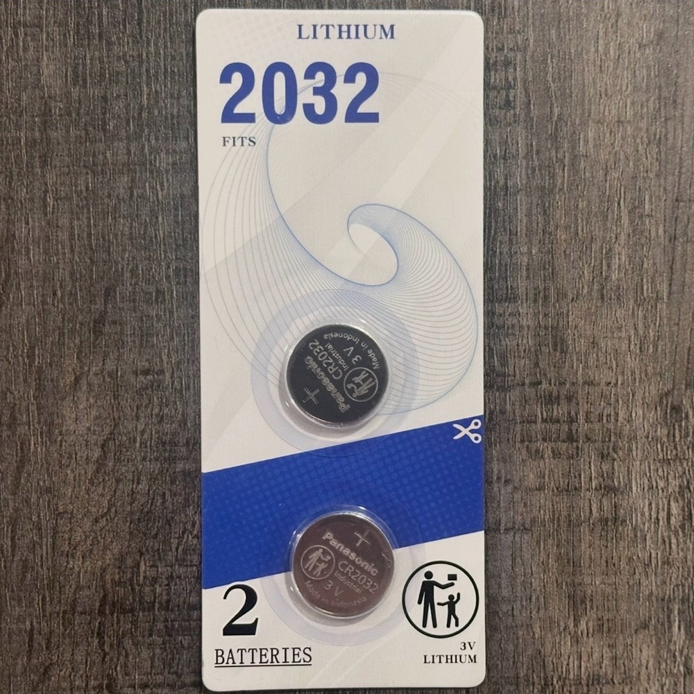 ๐ New Pack of 2 Panasonic Lithium 2032 Key FOB Batteries